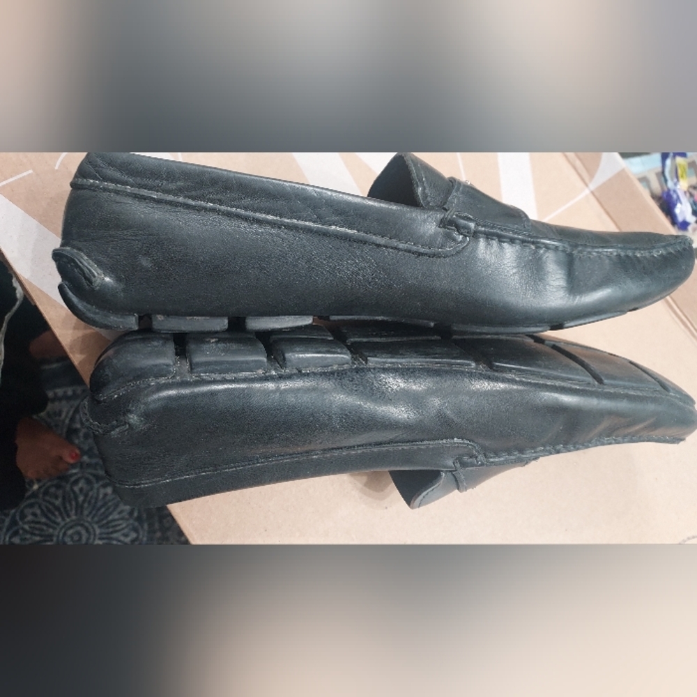 Prada Black Loafers Slip-On Minimalist Design - Picture 13 of 13